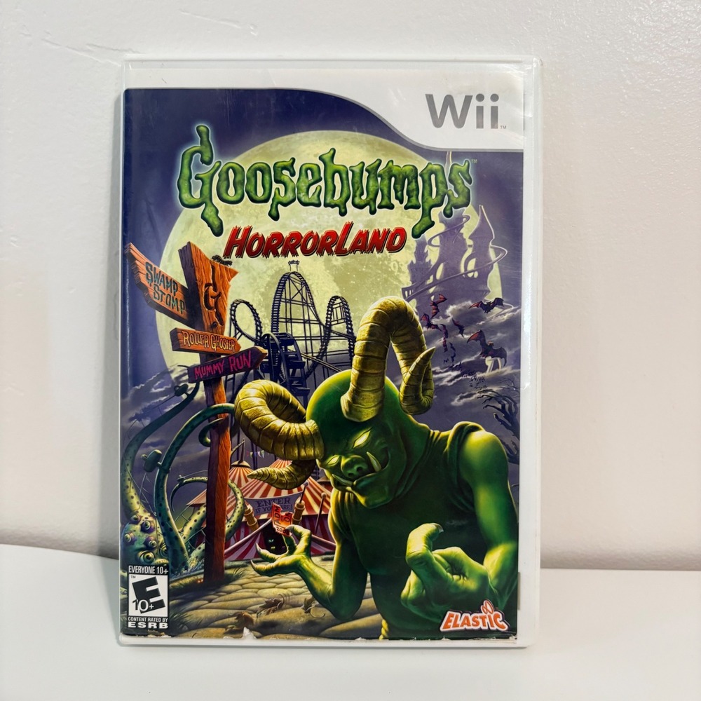 Nintendo Wii Video Game Goosebumps HorrorLand CIB Complete E10+ w/ manual